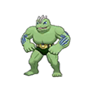 Shiny Machoke as it appears in Sun & Moon