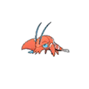 Shiny Clauncher as it appears in Sun & Moon