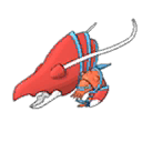 Shiny Clawitzer as it appears in Sun & Moon