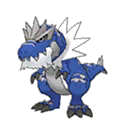 Shiny Tyrantrum as it appears in Ultra Sun & Ultra Moon