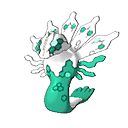 Shiny Zygarde as it appears in Sun & Moon