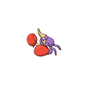 Shiny Crabrawler as it appears in Sun & Moon