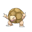 Shiny Golem as it appears in Ultra Sun & Ultra Moon