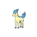 Shiny Ponyta as it appears in Sun & Moon