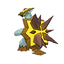 Shiny Turtonator as it appears in Ultra Sun & Ultra Moon