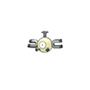 Shiny Magnemite as it appears in Sun & Moon