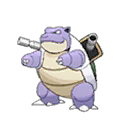 Shiny Blastoise as it appears in Ultra Sun & Ultra Moon